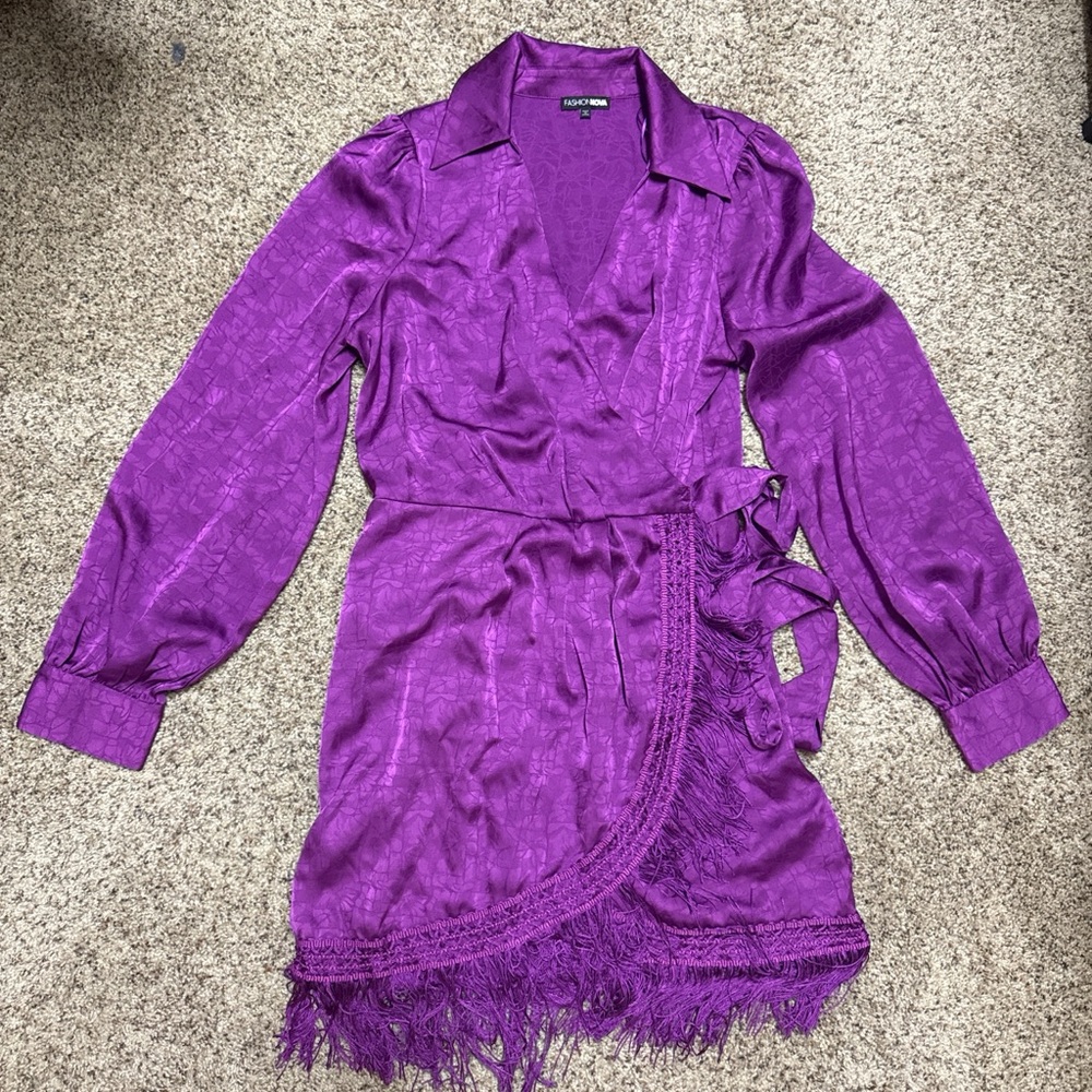 Fashion Nova Vibrant Purple Dress